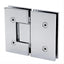 180° Stainless steel Glass-to-Glass Shower Door Hinge in Chrome-3