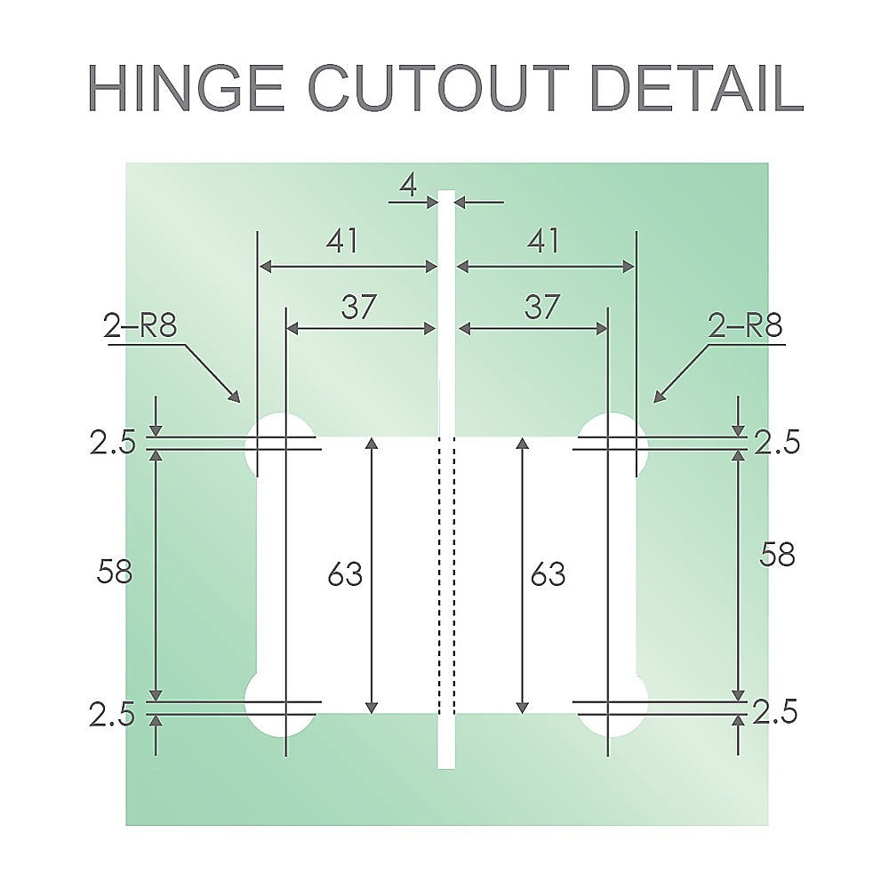 180° Stainless steel Glass-to-Glass Shower Door Hinge in Chrome-4