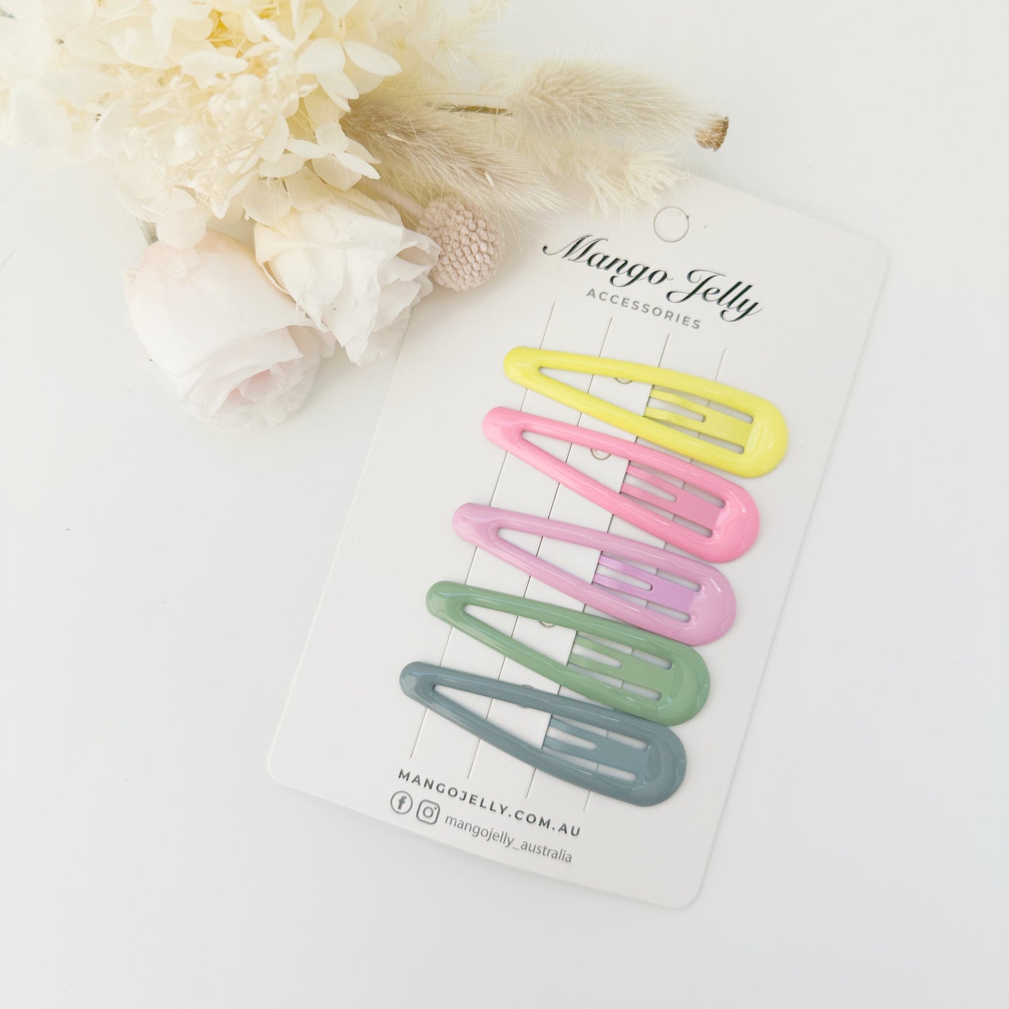 MANGO JELLY Butter Cream Hair Clips Collection - Candy Classic - Twin Pack-0