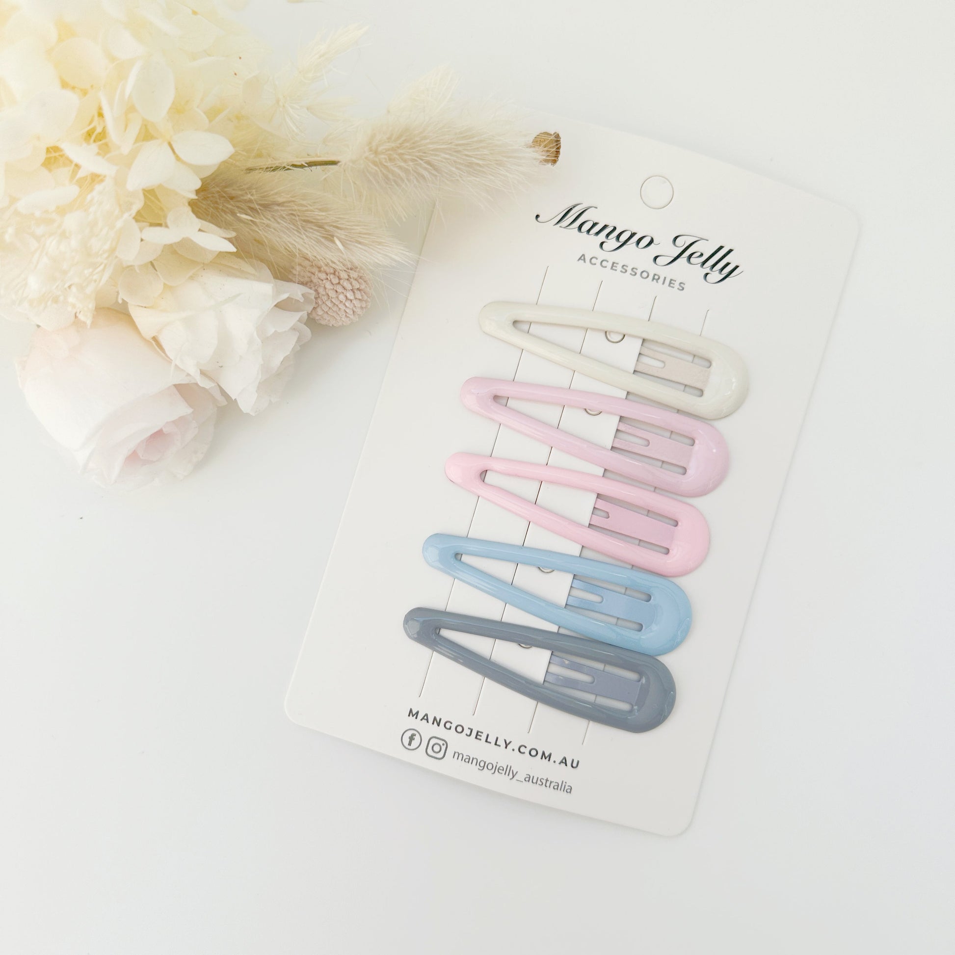 MANGO JELLY Butter Cream Hair Clips Collection - Ice cream Classic - Twin Pack-0