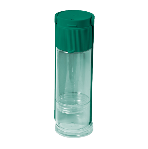 12x Ribbed Portable Pet Bottle in Emerald-0