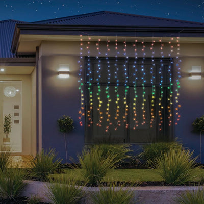 LED Curtain Lights Rainbow Color available in 2 sizes - 1.8 meter-1