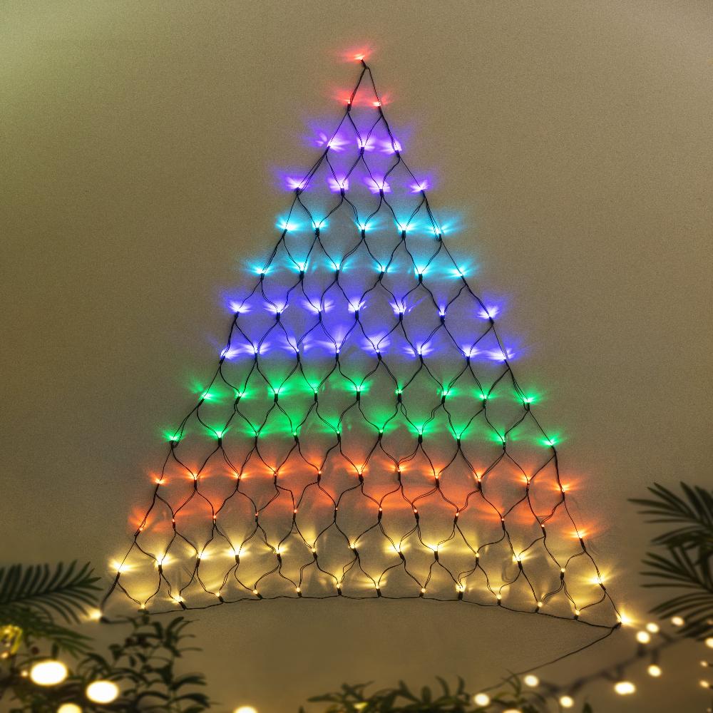 LED Christmas Tree Rainbow Wall Net Lights-2