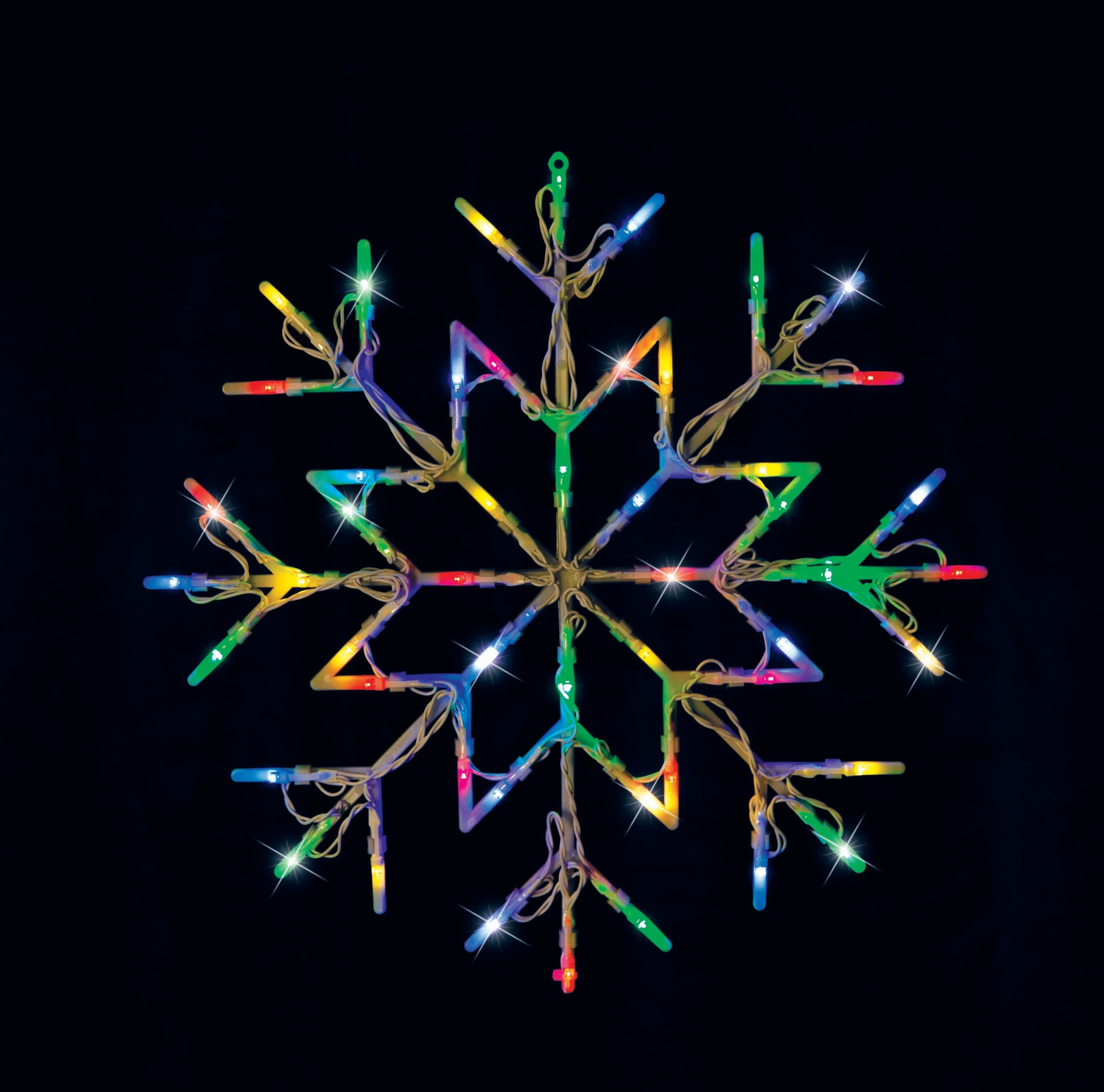 LED Snowflake Silhouette Flashing available in 2 Colors - Multicolor-1