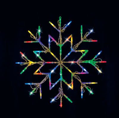 LED Snowflake Silhouette Flashing available in 2 Colors - Cool White-1