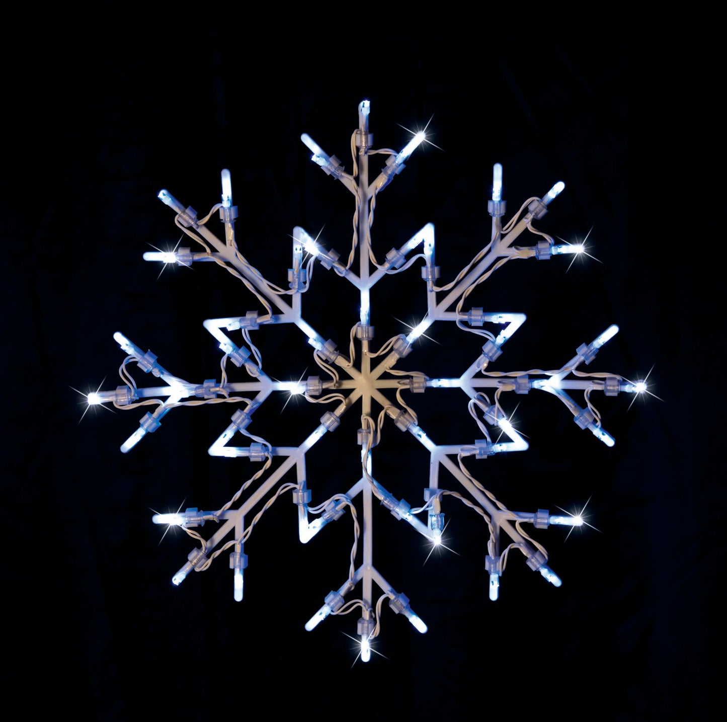 LED Snowflake Silhouette Flashing available in 2 Colors - Cool White-3