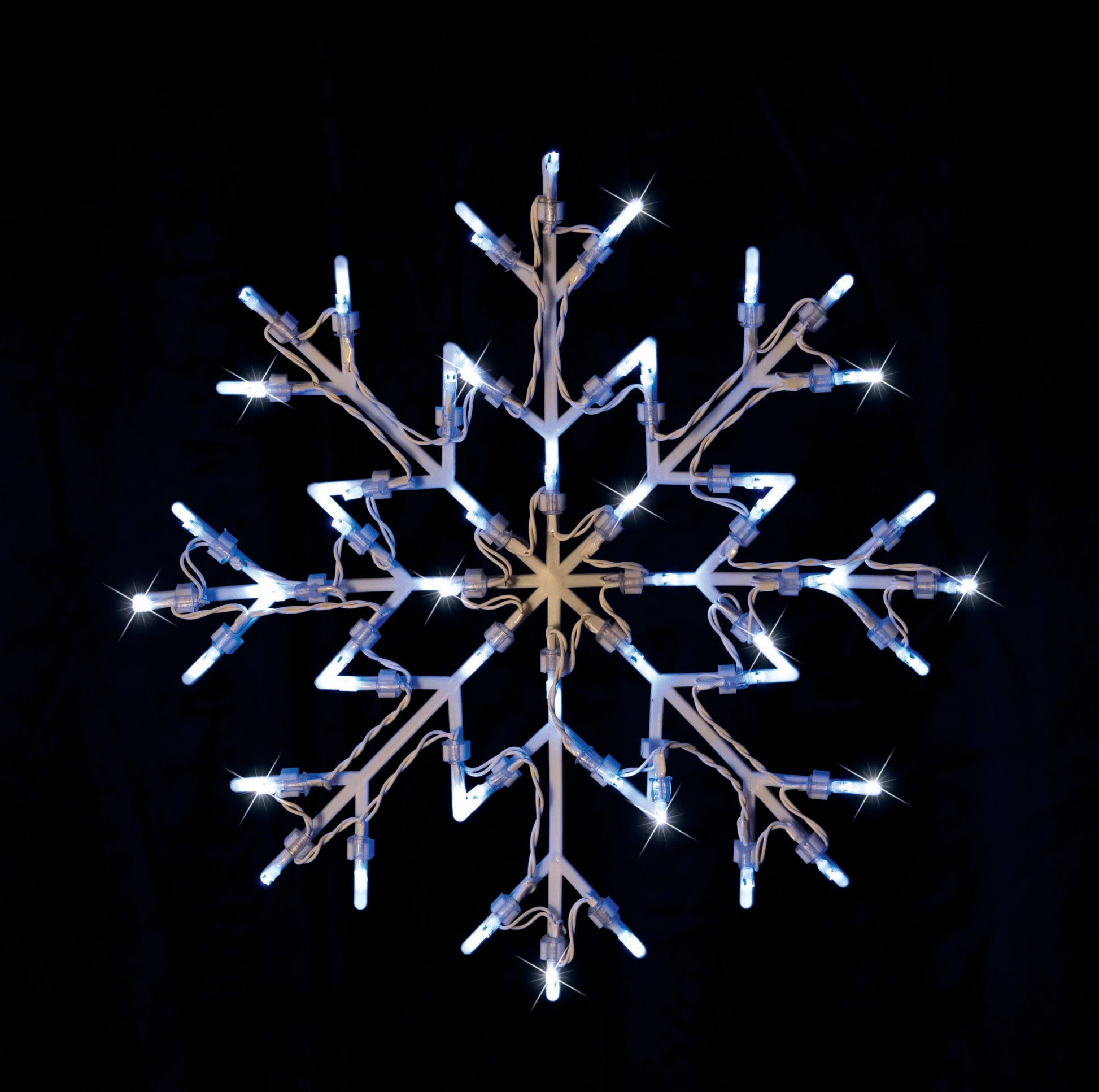 LED Snowflake Silhouette Flashing available in 2 Colors - Cool White-3