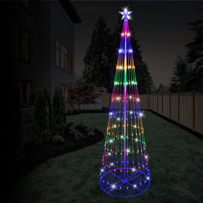 LED Digital Strands Tree 2.4m Multi-Color-1