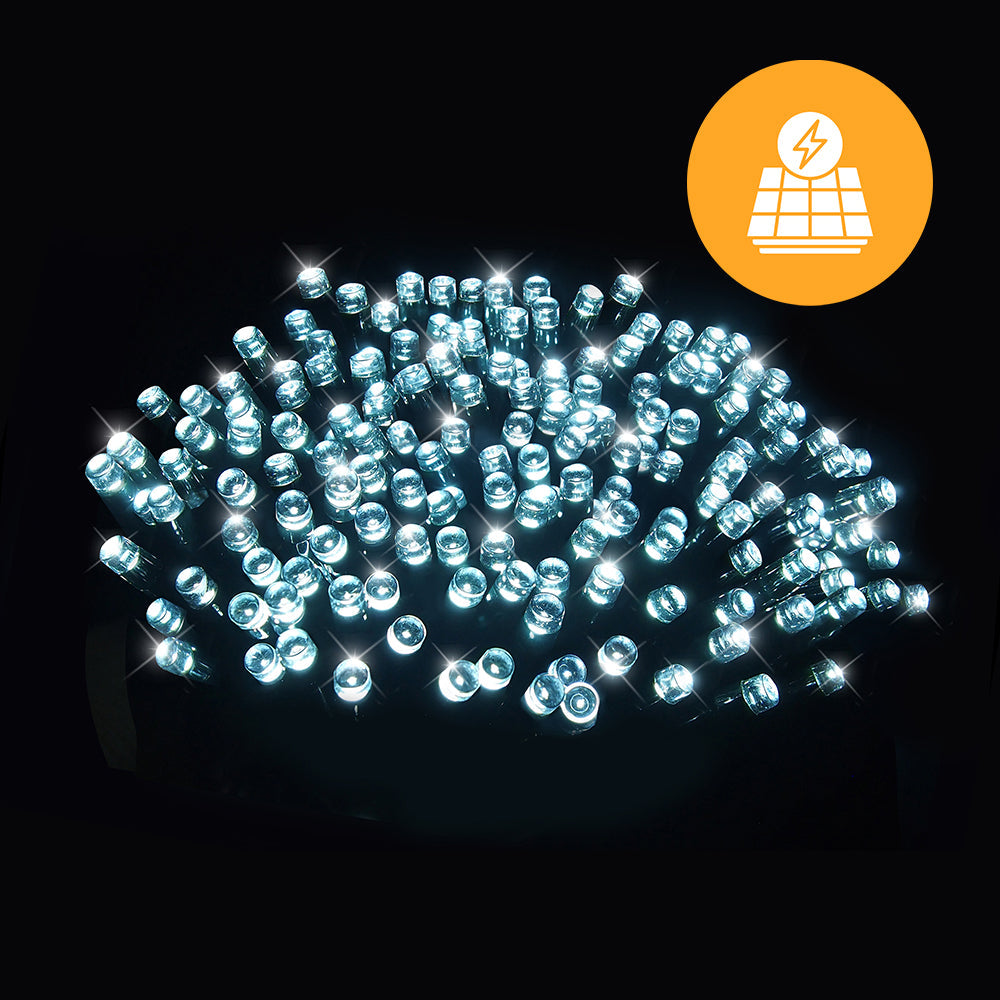 Solar Fairy Lights 500 LEDs available in 4 Colors - RWG (Red White Green Mixed)-0