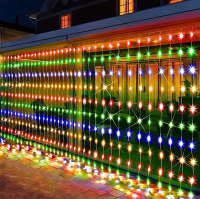 LED Curtain Lights 6mx3m 600 Multi-Color-1