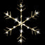 LED Snowflakes Curtain Lights avialable in 2 Colors - Warm White-5