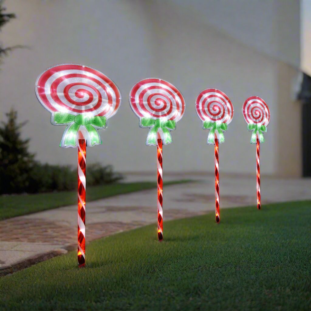 LED Candy Lollipop Path Lights 4pk-2