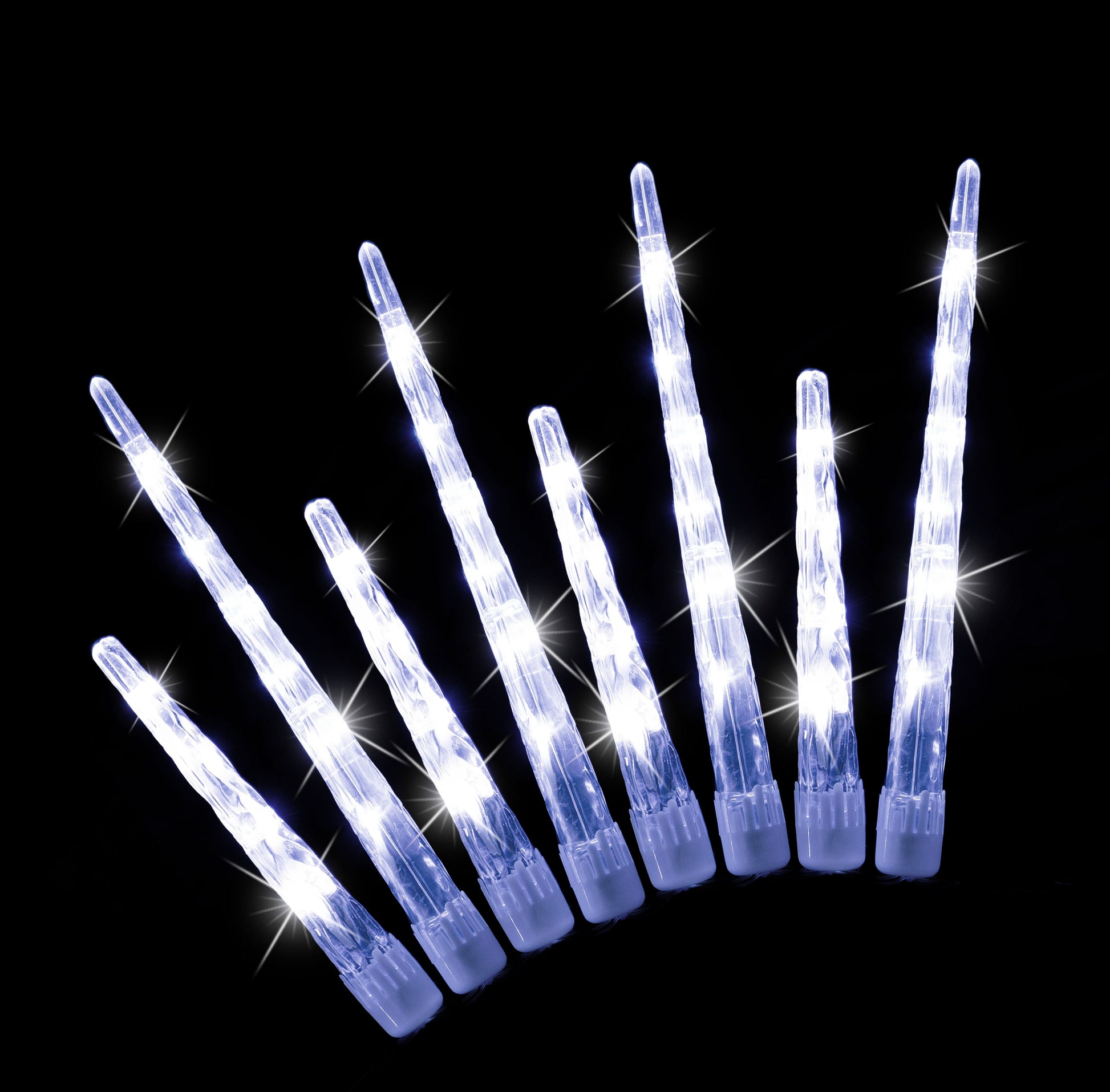 LED Icicle Tube Lights 24-Pack Available in 2 Colors - Blue-4