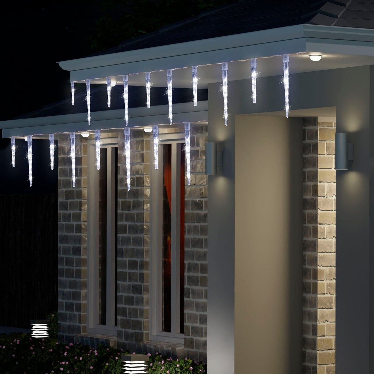 LED Icicle Tube Lights 24-Pack Available in 2 Colors - Blue-5