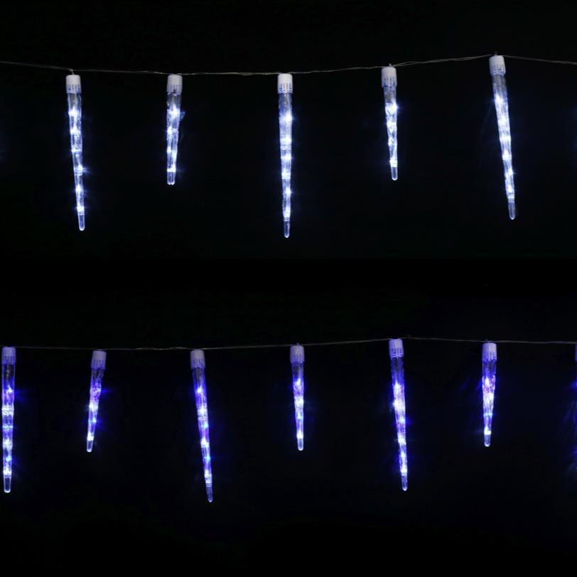 LED Icicle Tube Lights 24-Pack Available in 2 Colors - Blue-6