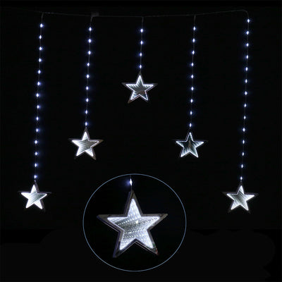 LED Infinity Stars Curtain Lights avaiable in 2 Colors - Cool White-1