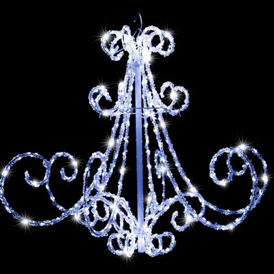 LED Acrylic Chandelier Flashing available in 2 colors - White-1