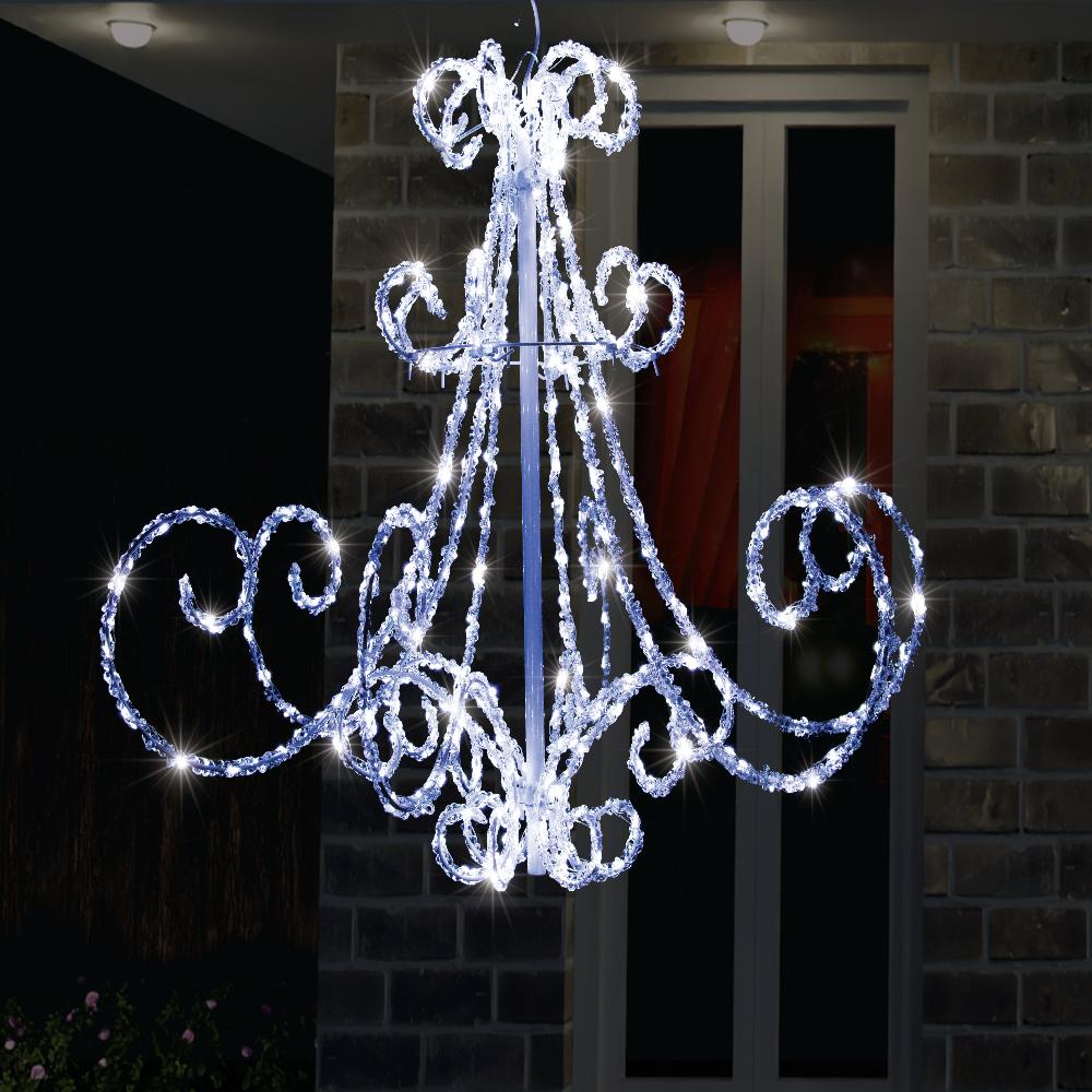 LED Acrylic Chandelier Flashing available in 2 colors - White-2