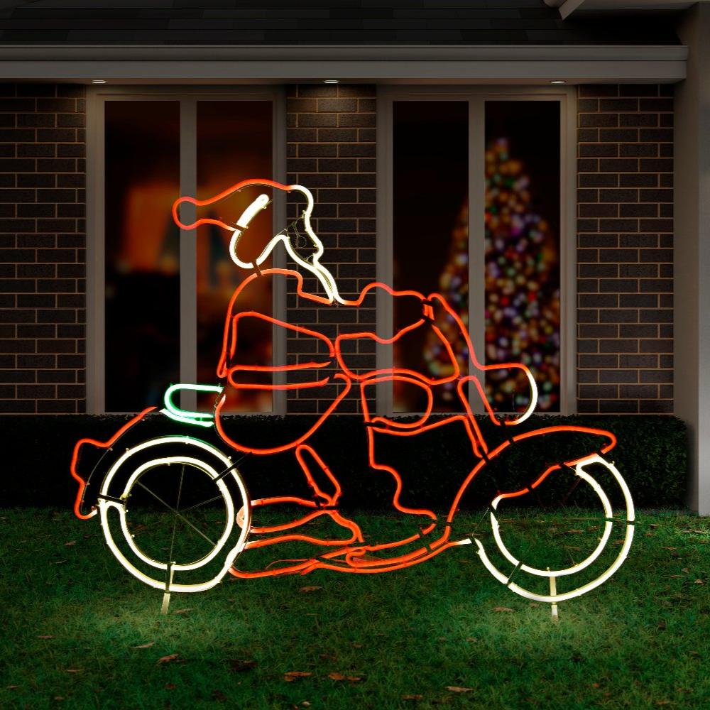 LED Flexi Strip Santa Motorbike Flash-0