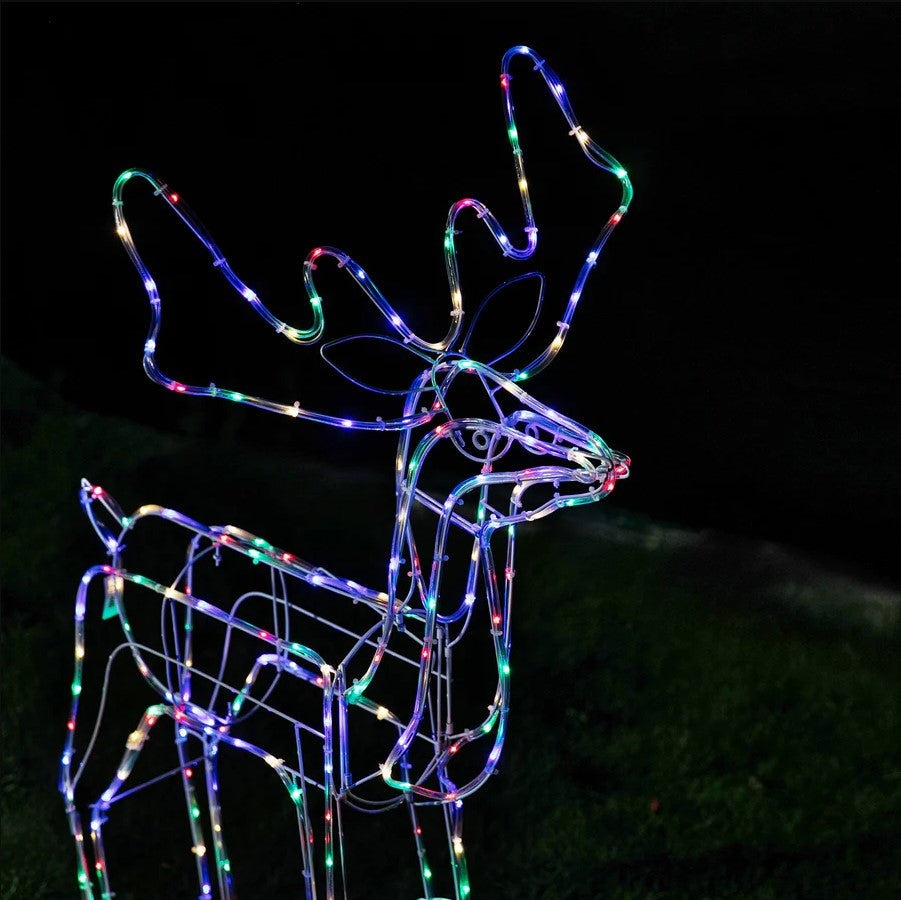 LED Twinkling Standing Reindeer – 110cm available in 2 Colors - Cool White-2