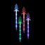 LED Lightshow Star Path Lights 4 pieces Remote Controlled - Stars-5