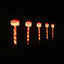 LED Candy Path Lights 5pk Santa or Snowflake - Santa-6