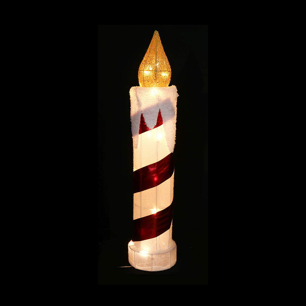 LED Tinsel Candle 77cm Twinkle, available in 2 Colors - Red & Green-5