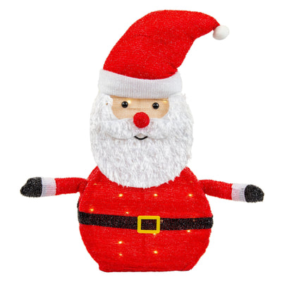 LED Collapsible Tinsel Santa 70cm Twinkling-1