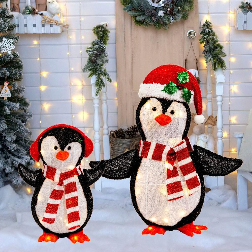 LED Mesh Tinsel 3D Light Up Decoration – 2 Piece Set-1