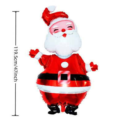 Large Santa Claus Aluminum Foil Balloon-2