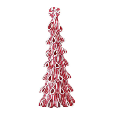 Desktop Miniature Christmas Tree with Candy Cane Top-0