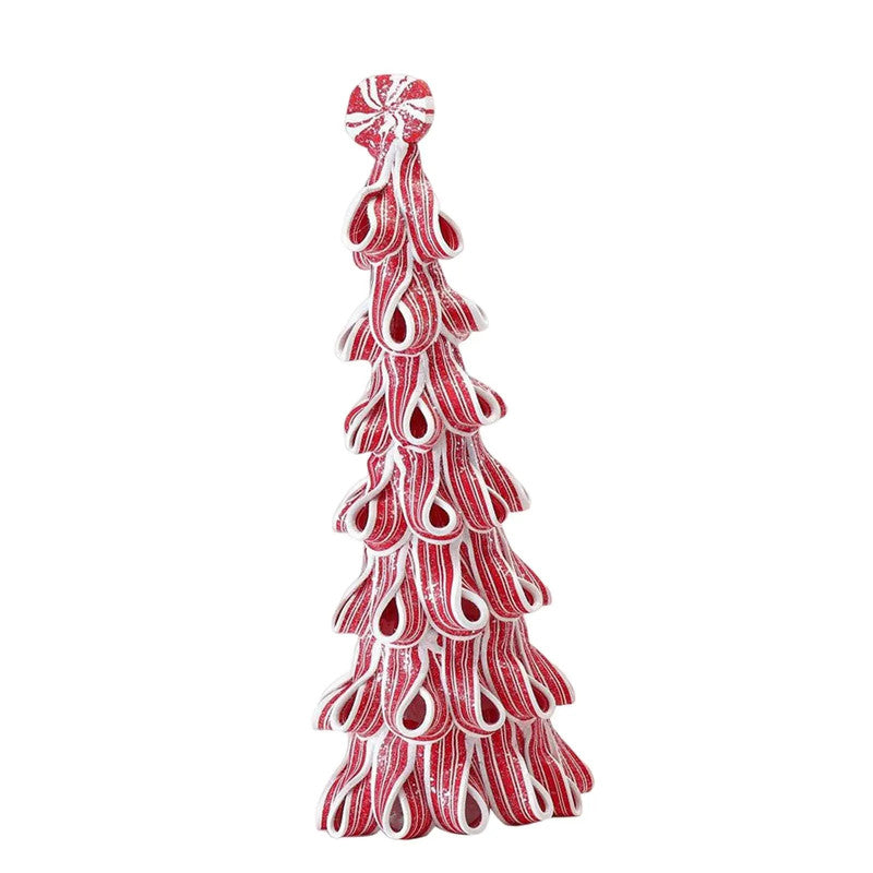 Desktop Miniature Christmas Tree with Candy Cane Top-3