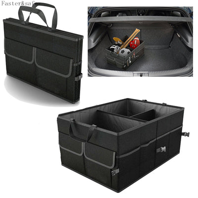 NNEOBA Car Storage Collapse Trunk Back Bin Bag Caddy Organizer Ford Hyundai Automobiles Interior Accessories Stowing Tidying Trunk Box-1