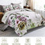 Floral Comforter Set, King Size, Green Floral 3-Piece Bedding, Soft Microfiber for All Seasons-2