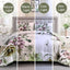 Floral Comforter Set, King Size, Green Floral 3-Piece Bedding, Soft Microfiber for All Seasons-3