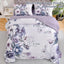 Floral Comforter Set, King Size, Purple Floral 3-Piece Bedding, Soft Microfiber for All Seasons-2