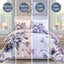 Floral Comforter Set, King Size, Purple Floral 3-Piece Bedding, Soft Microfiber for All Seasons-3