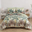 Soft Floral Leaf Comforter Set, King Size, Warm Quilted Bedding with Pillowcases-5