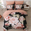 Soft Floral Comforter Set, King Size, Quilted Warm Bedding with Pillowcases-1