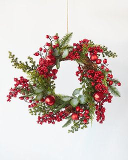 Berry Ball Wreath 50cm-0