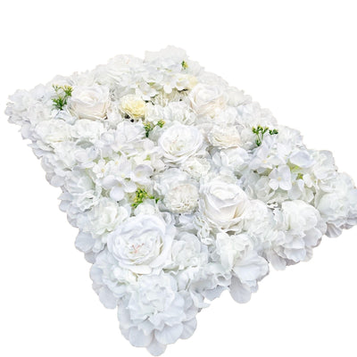 Artificial Flower Wall Backdrop Panel 40cm X 60cm Mixed Whites-1