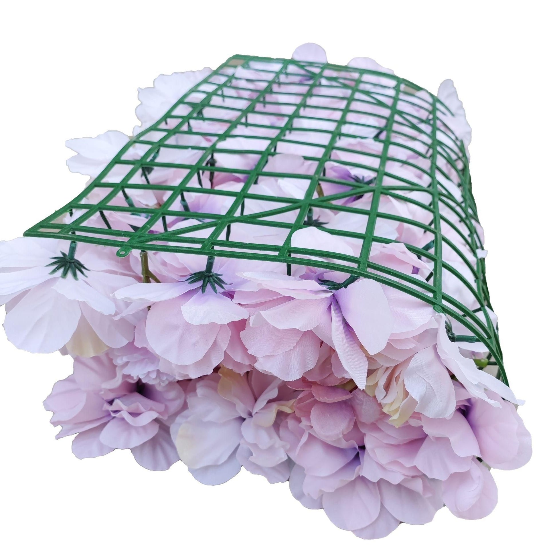 Artificial Flower Wall Backdrop Panel 40cm X 60cm Faux Pink Flowers-4