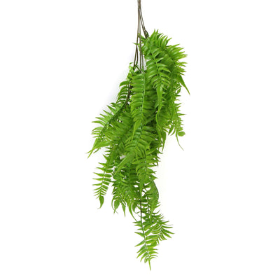 Artificial Hanging English Fern (Two-Tone) Foliage UV Resistant 80cm-0