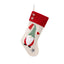 Christmas Gnome Stocking with Red Striped Hat and Decorations - Holiday Decor (3 pieces)-0