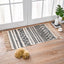 Bohemian Cotton Area Rug with Tassels - Geometric Pattern, Decorative Floor Mat 60*90cm-0