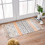 Bohemian Cotton Area Rug with Tassels - Geometric Pattern, Decorative Floor Mat 60*90cm-0