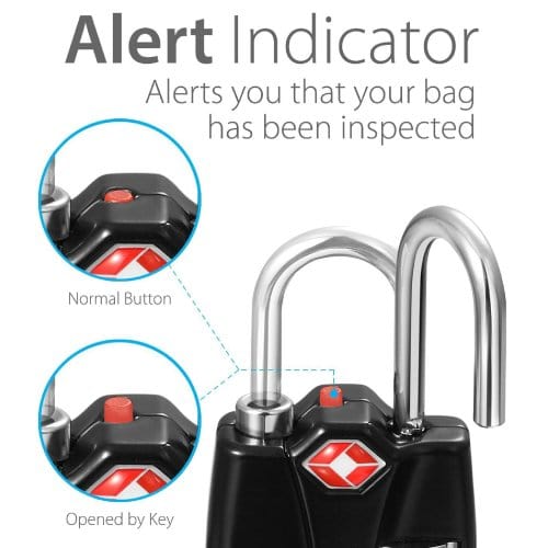 TSA Approved Travel 3 Dial Indicator Padlock-2