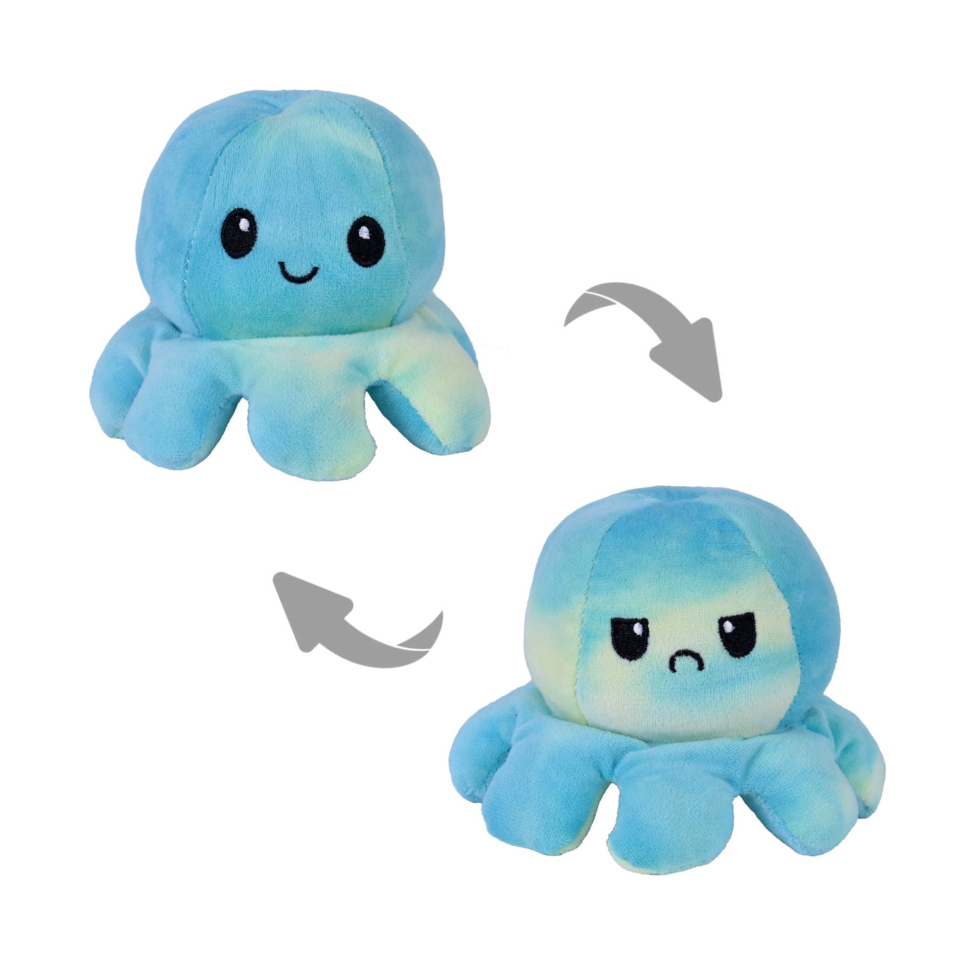 2 pk Flippy Mood Changing Reversible Octopus Plush Toy Assorted Color-2