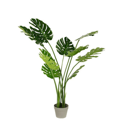 120cm Faux Artificial Home Decor Potted Monstera Plant-1