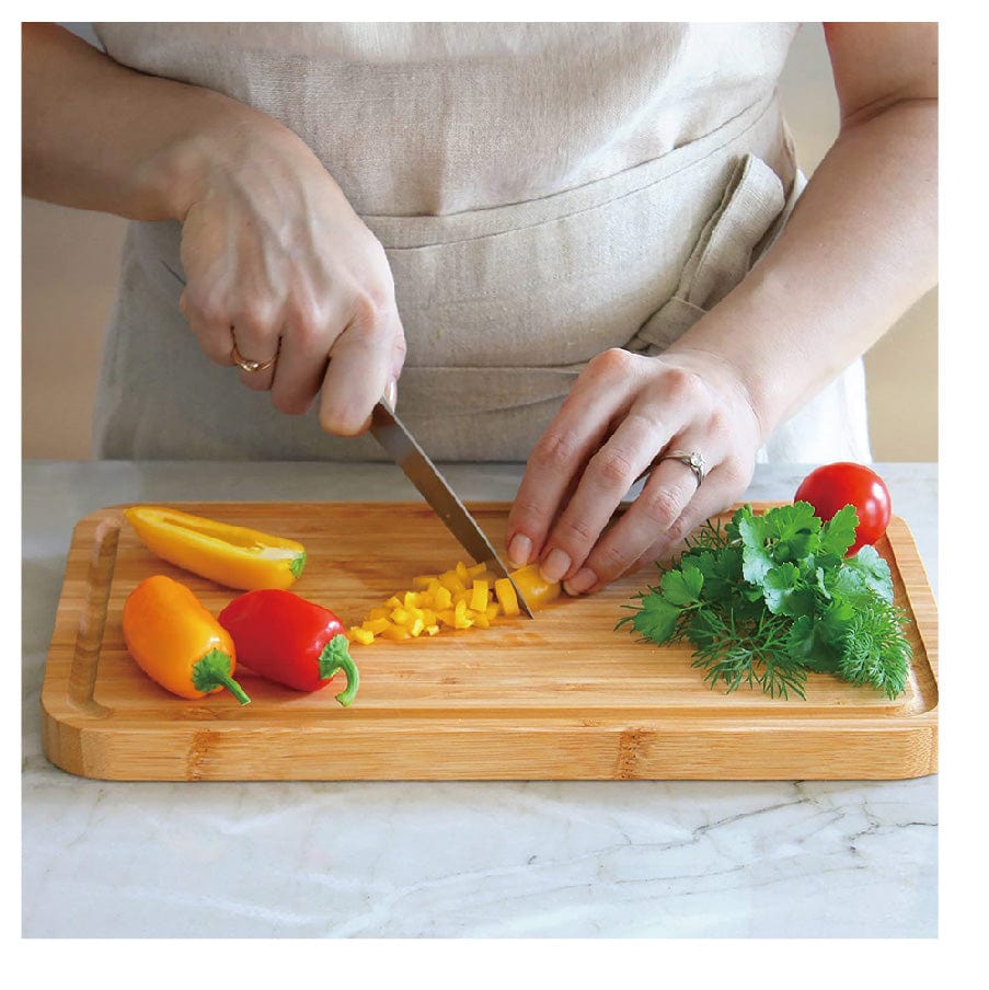 Bamboo Rectangle Steak Board with Cover-3